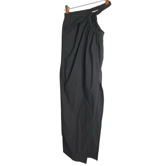 Natalie Rolt Addison Skirt Ruched Cut-Out Detail Pull On Side Slit Black Size 0 - Picture 6 of 13